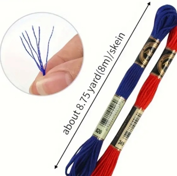Multicolor Embroidery Floss Set 300 Skeins 300 Different Colors No Repeats NEW - Picture 5 of 6